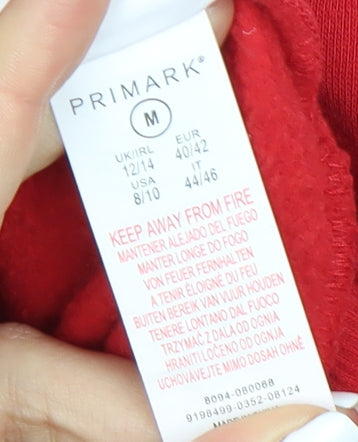 Primark Women's Red Mickey Mouse Sweatshirt Size 14