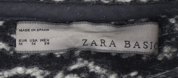 Zara Women’s Black Wool Hooded Waistcoat M