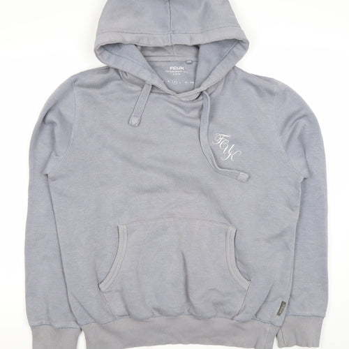 French Connection Men's Grey Hoodie Size M Pullover