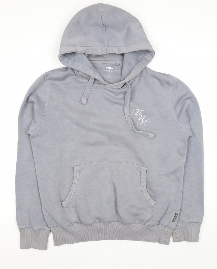 French Connection Men's Grey Hoodie Size M Pullover