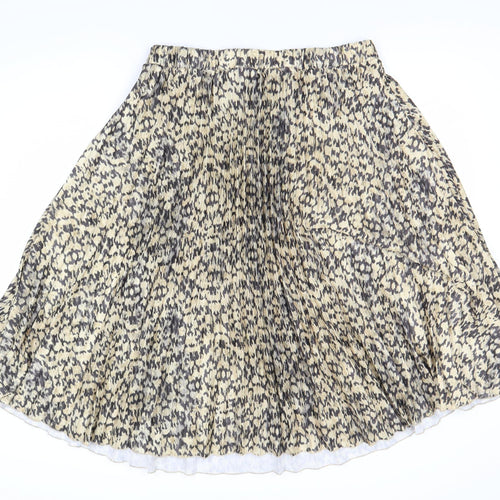 H&M Women's Multicoloured L A-Line Animal Print Skirt