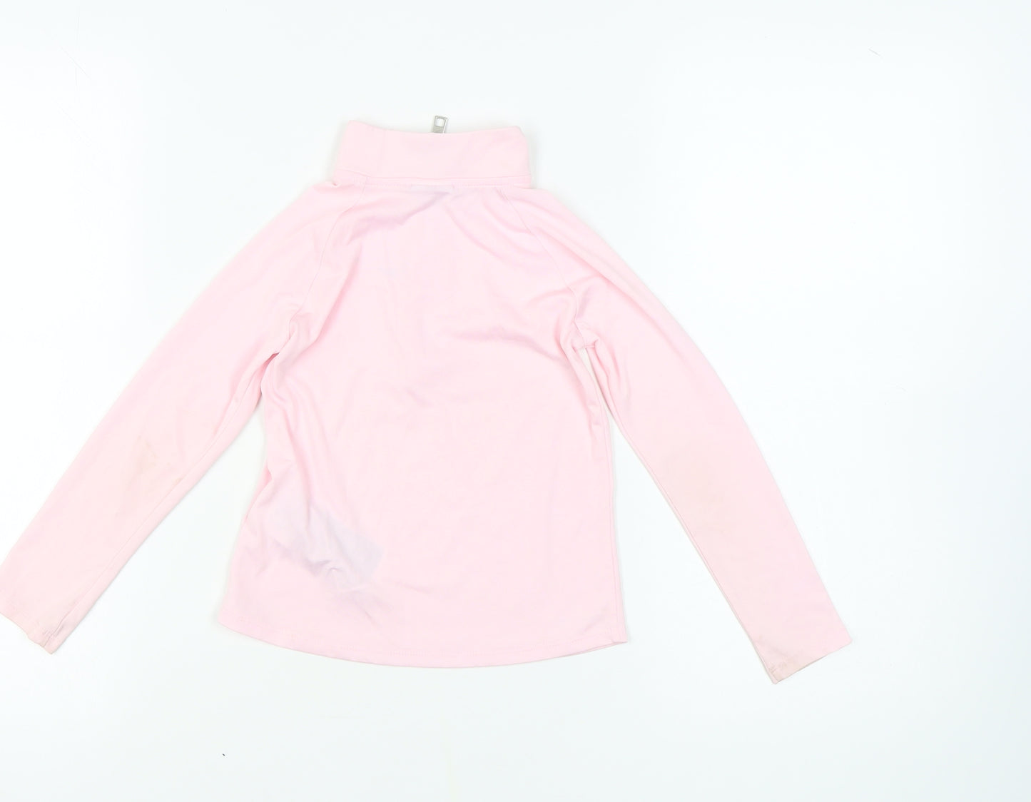 Nike Girls Pink 5-6Y Pullover Sweatshirt, Lightweight, Zip, Activewear