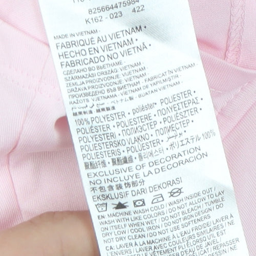 Nike Girls Pink 5-6Y Pullover Sweatshirt, Lightweight, Zip, Activewear