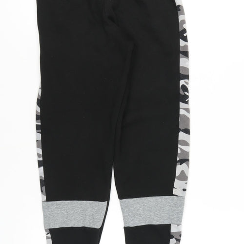 Puma Boys Black Track Pants M Camouflage Sports