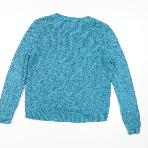 Marks and Spencer Women's Blue Pullover Jumper Size 14