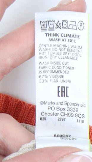 Marks and Spencer Women's Multicoloured Dolman Sleeve Pullover Jumper