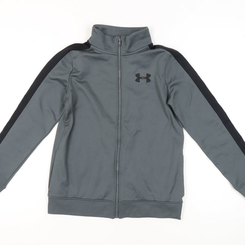 Under Armour Boys Medium Grey Full Zip Sweatshirt