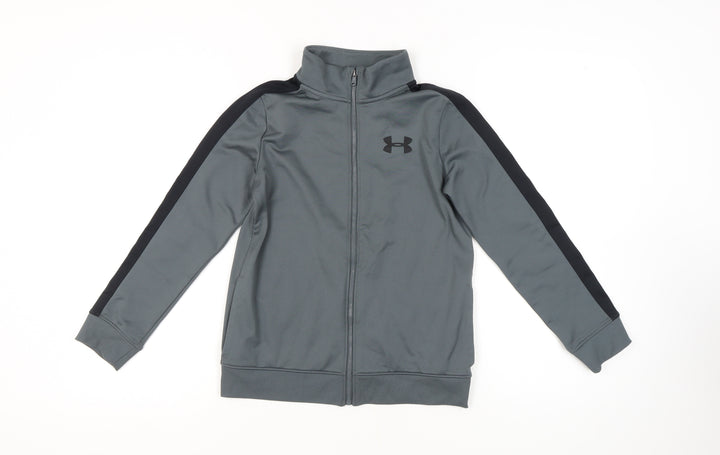 Under Armour Boys Medium Grey Full Zip Sweatshirt
