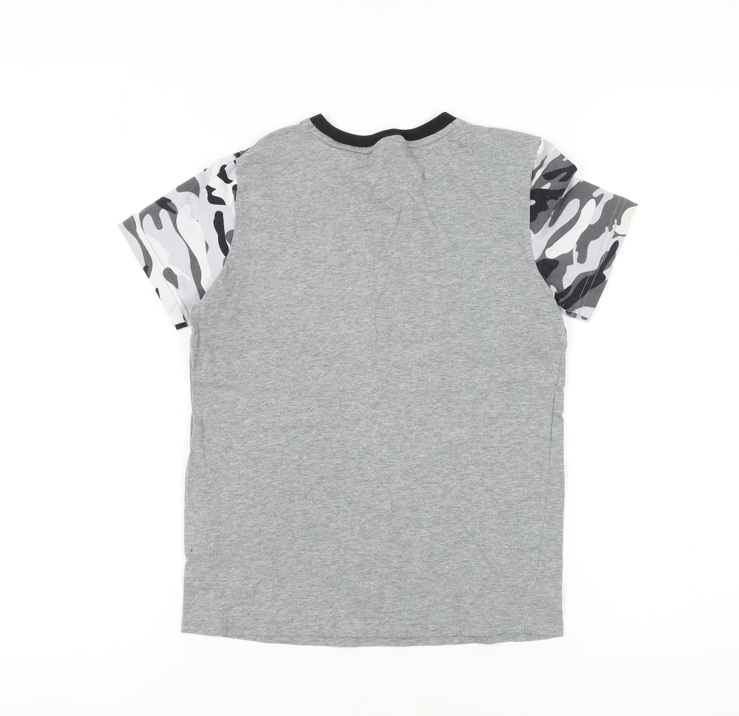 Puma Boys Grey T-Shirt 11-12 Years, Camouflage, Casual Sportswear