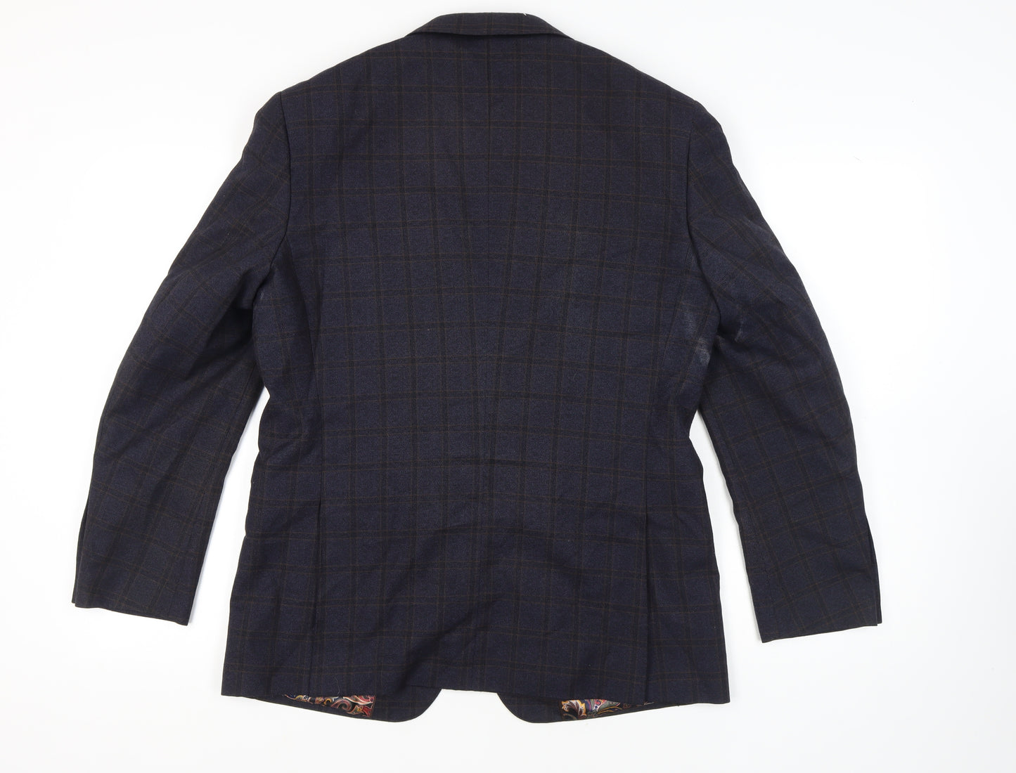 Skopes Men's Blue Check Blazer, Size 40R Classic Fit