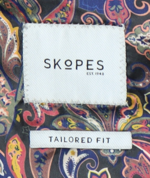 Skopes Men's Blue Check Blazer, Size 40R Classic Fit