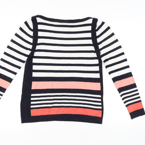 Wallis Women's Multicoloured Striped Pullover - Size 10