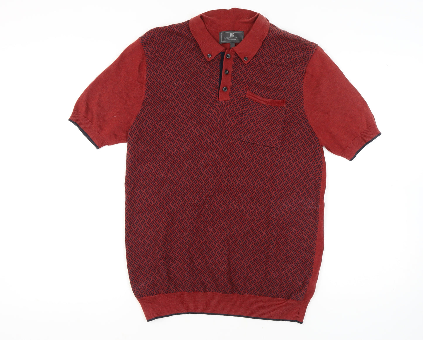 Marks and Spencer Men's Red M Pullover Jumper