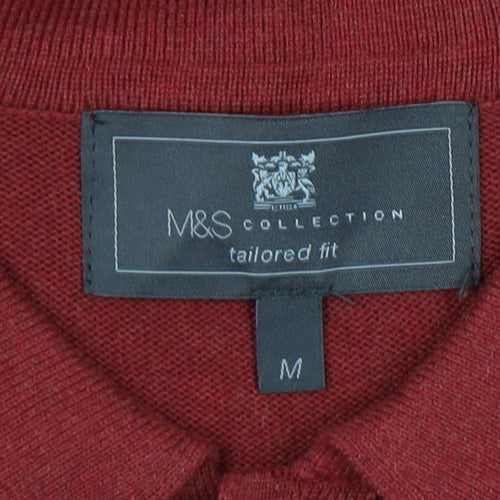 Marks and Spencer Men's Red M Pullover Jumper