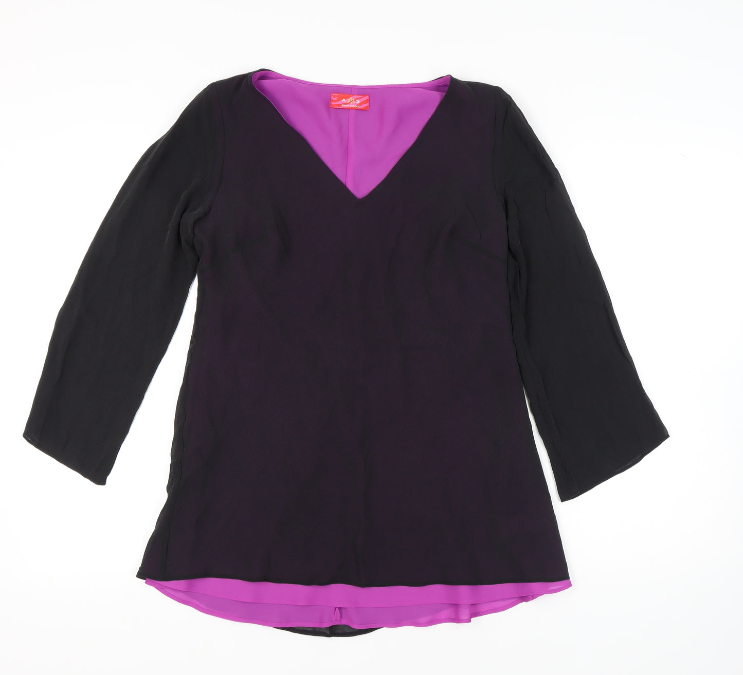 Anna Scholz Women's Purple Silk Blouse Size 14