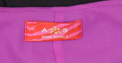 Anna Scholz Women's Purple Silk Blouse Size 14