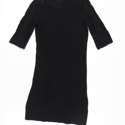 VILA Black Women's XS Knit Dress - Autumn Style