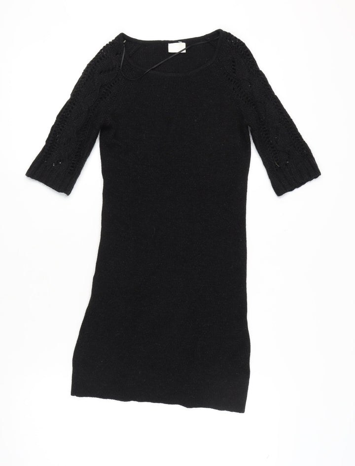VILA Black Women's XS Knit Dress - Autumn Style