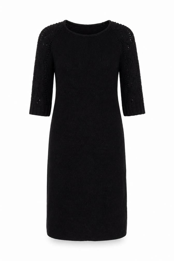 VILA Black Women's XS Knit Dress - Autumn Style
