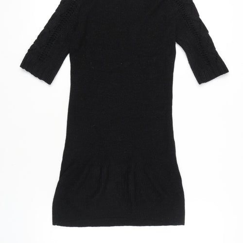 VILA Black Women's XS Knit Dress - Autumn Style