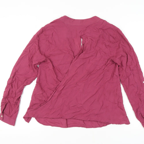 Zara Woman Pink Blouse, Size M, Long Sleeve