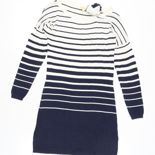 Monsoon Women's Striped Knit Jumper Dress, Small