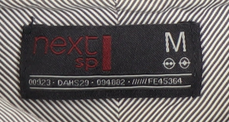 Next Men's Grey Henley Jumper, M, Casual Classic Knit
