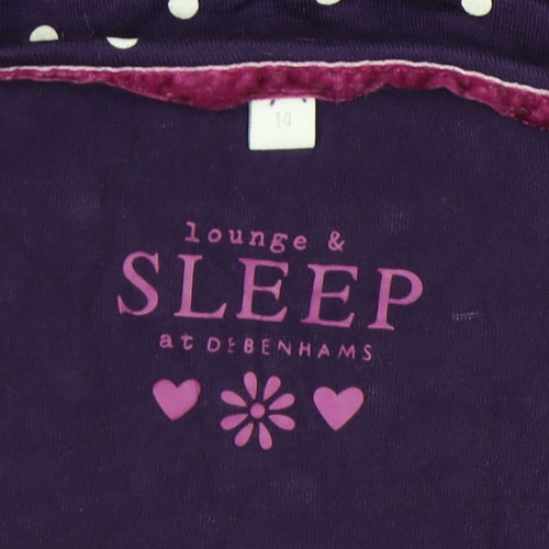 Debenhams Women's Purple Polka Dot Nightshirt Size 14