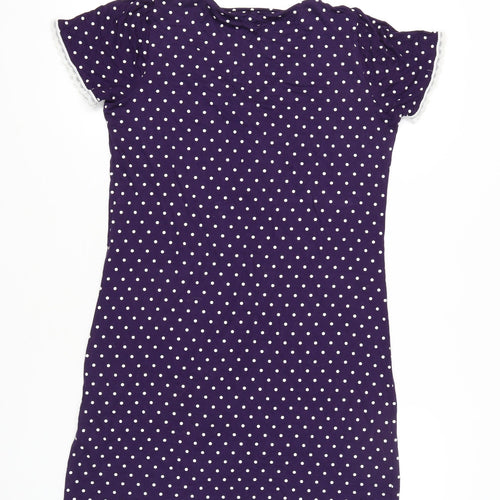 Debenhams Women's Purple Polka Dot Nightshirt Size 14