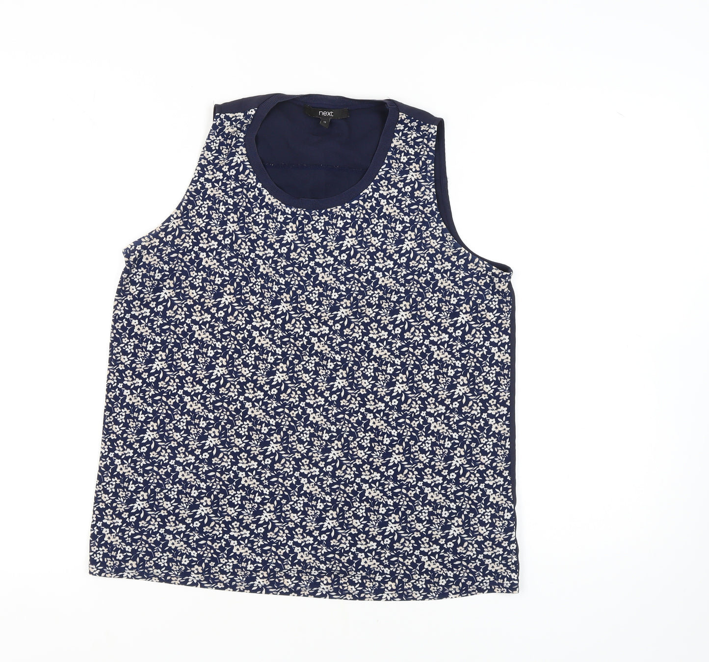 Next Women's Blue Floral Tank Top Size 12