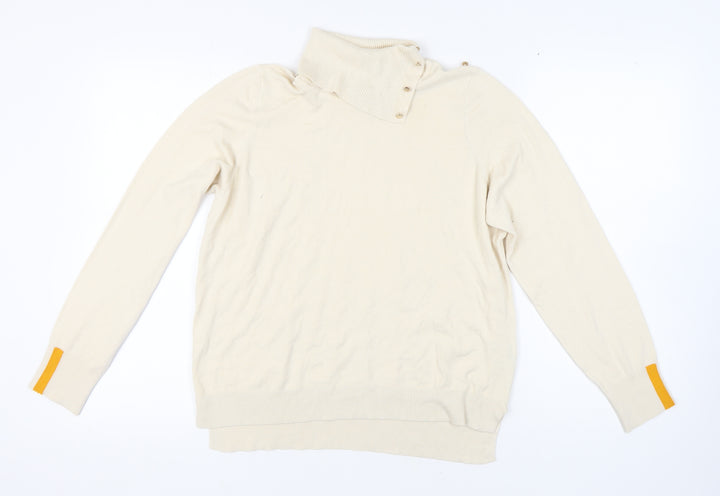 Next Women's Ivory Roll Neck Jumper L