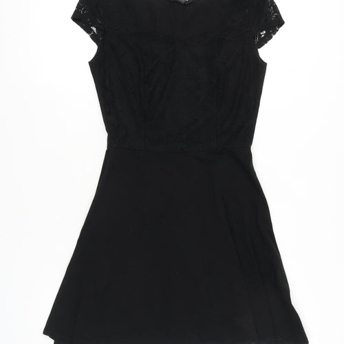 Dorothy Perkins Women's Black Fit & Flare Dress Size 10
