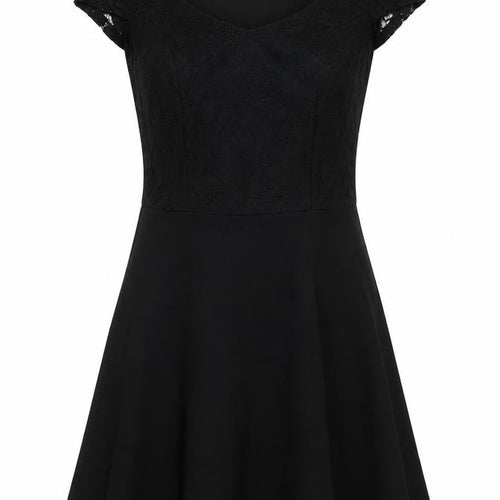 Dorothy Perkins Women's Black Fit & Flare Dress Size 10