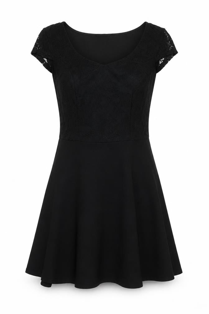 Dorothy Perkins Women's Black Fit & Flare Dress Size 10