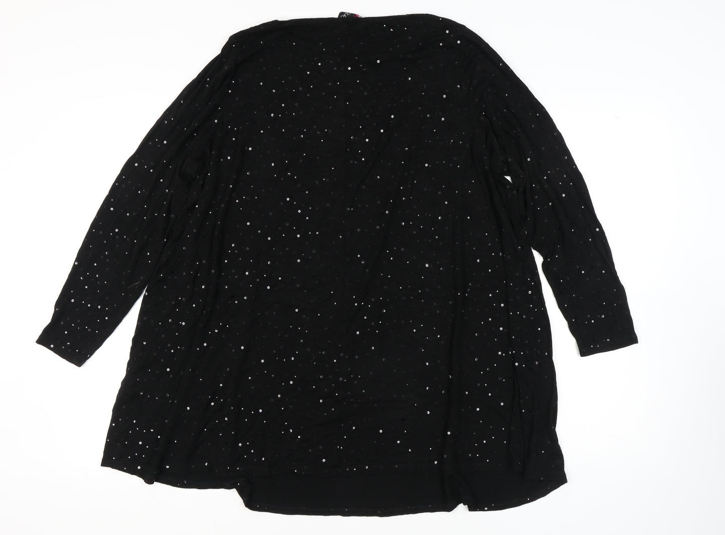 Yours Women's Black Plus Long Sleeve Top 22-24