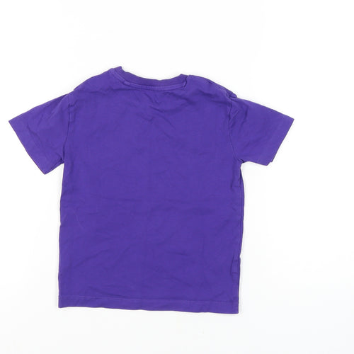 Next Boys Purple T-Shirt, 5 Years, Short Sleeve, Cotton