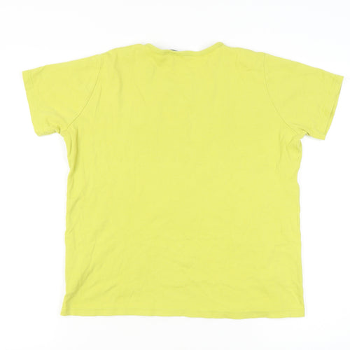 Isle Women's Yellow T-Shirt, Size L, Short Sleeve Casual