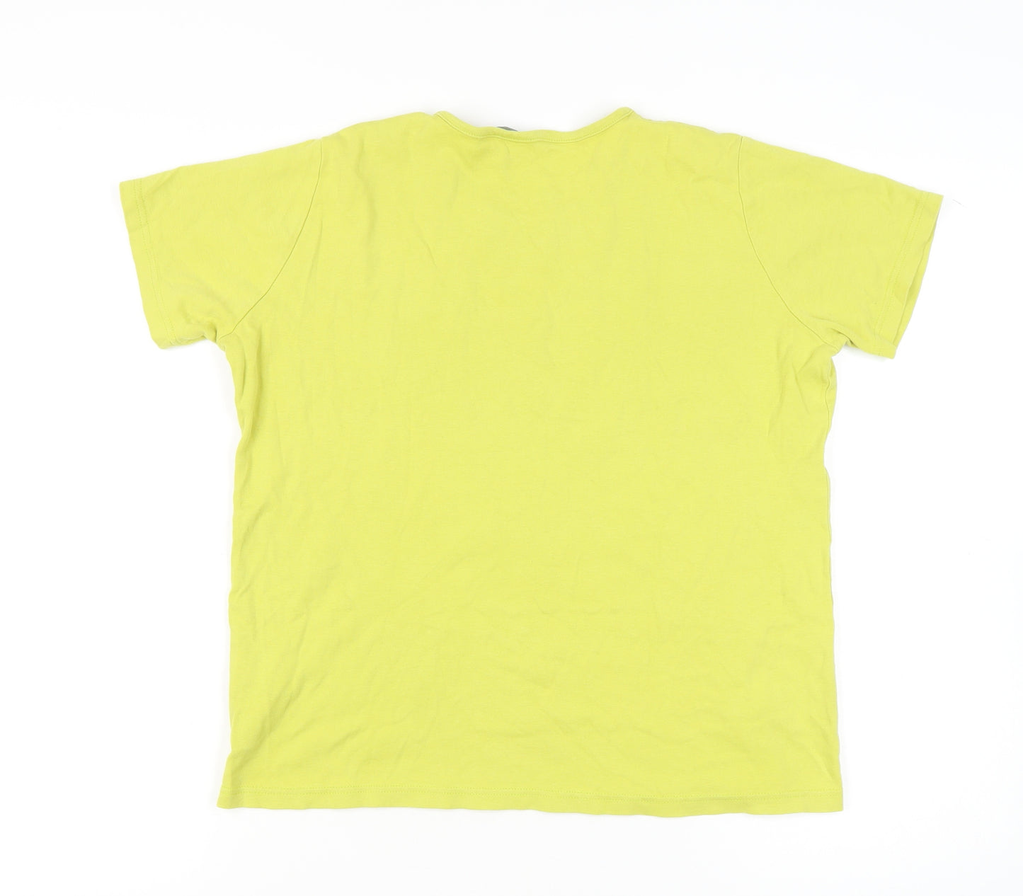 Isle Women's Yellow T-Shirt, Size L, Short Sleeve Casual