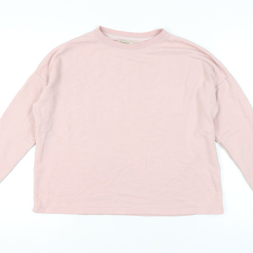 Pull&Bear Women's Pink Pullover Sweatshirt, Size S