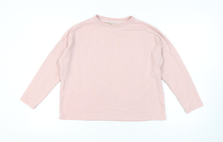 Pull&Bear Women's Pink Pullover Sweatshirt, Size S