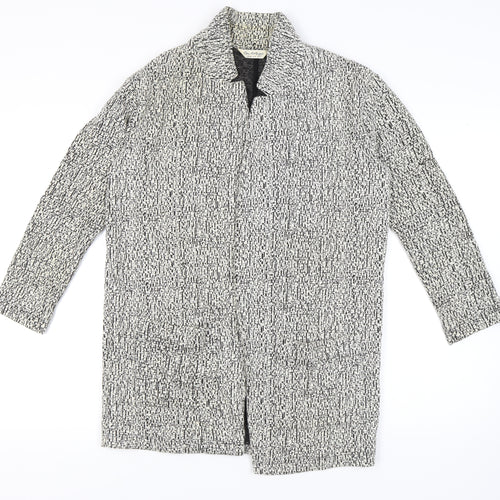 Miss Selfridge Women's Black & White Knit Coat Size 12
