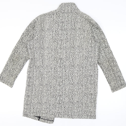 Miss Selfridge Women's Black & White Knit Coat Size 12