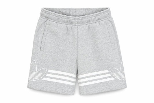 Adidas Boys Grey Athletic Shorts, 5-6 Years, Elastic Waist
