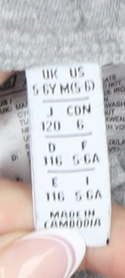 Adidas Boys Grey Athletic Shorts, 5-6 Years, Elastic Waist