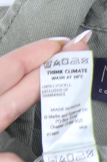 Marks and Spencer Women's Green Size 8 Basic Jacket