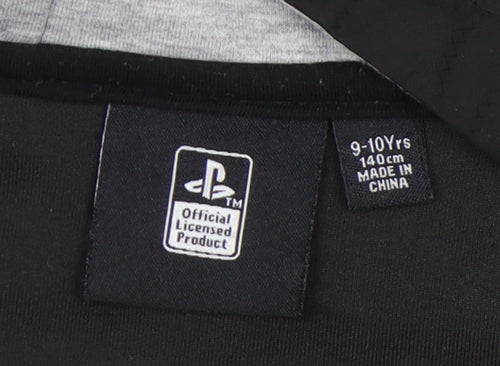 PlayStation Boys Black/Grey Full Zip Hoodie 9-10 Years