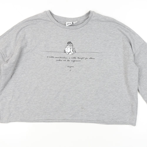 Disney Unisex Grey Pullover Sweatshirt - M