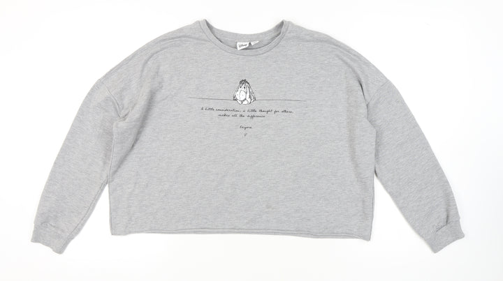 Disney Unisex Grey Pullover Sweatshirt - M