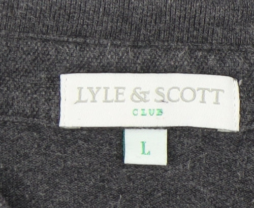 Lyle & Scott Men's Grey Short Sleeve Shirt L