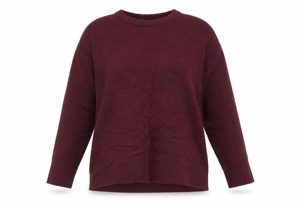 Front view of New Look Women's Red Crew Neck jumper, size S